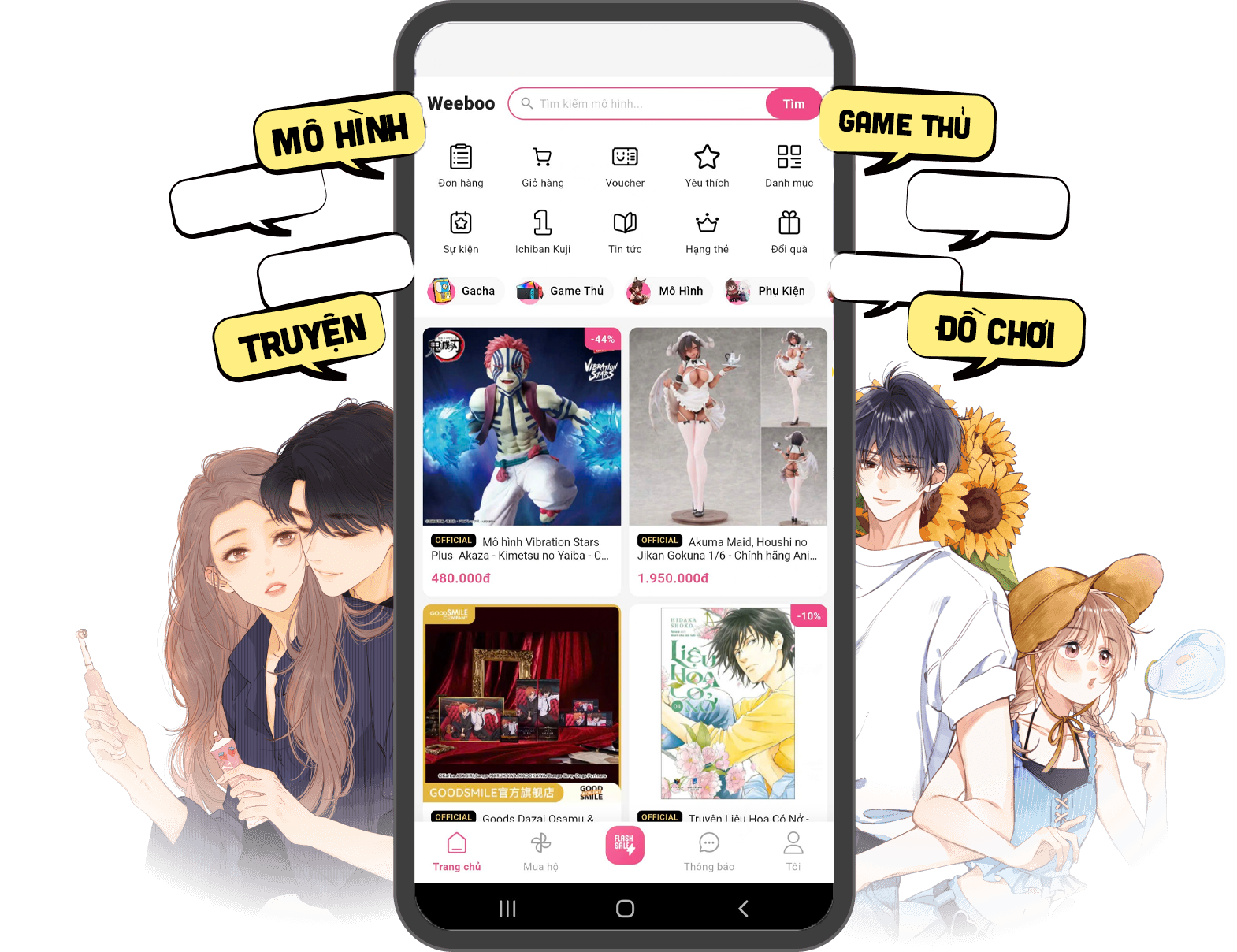 Weeboo App Mockup